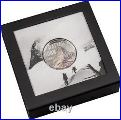 2022 Cook Islands CIT Matterhorn Mountain UHR 2 oz Silver Proof $10 Coin OGP