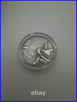 2022 Cook Islands Epic Places El Dorado 3oz Silver. 999