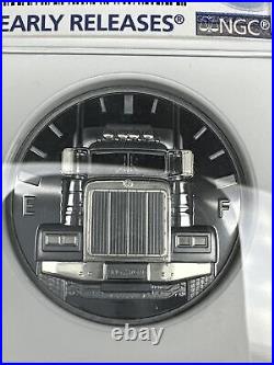 2022 Cook Islands HR Truck- King Of Road NGC PF70 DCAM ER 2 OZ Silver