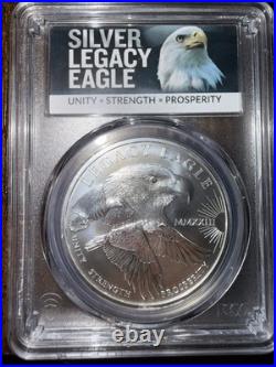 2022 Cook Islands Legacy Eagle 1 oz. 9999 Silver Coin PCGS MS70 First Strike