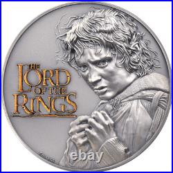 2022 Cook Islands Lord of the Rings 2 oz Silver Antiqued High Relief Coin 2022 Cook Islands Lord of the Rings 2 oz Silver Antiqued High Relief Coin