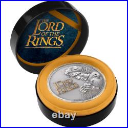 2022 Cook Islands Lord of the Rings 2 oz Silver Antiqued High Relief Coin 2022 Cook Islands Lord of the Rings 2 oz Silver Antiqued High Relief Coin
