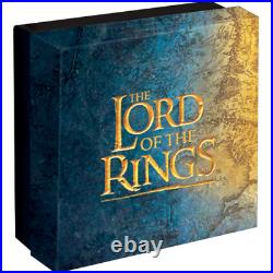 2022 Cook Islands Lord of the Rings 2oz Silver Antique Finish Coin