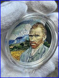 2022 Cook Islands Masters Of Art Vincent Van Gogh 2 oz Silver Proof Coin