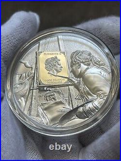 2022 Cook Islands Masters Of Art Vincent Van Gogh 2 oz Silver Proof Coin