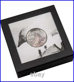 2022 Cook Islands Matterhorn Peak Coloured silver coin 2 oz