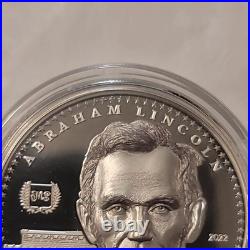 2022 Cook Islands S$5 Abraham Lincoln Ultra High Relief 1oz silver