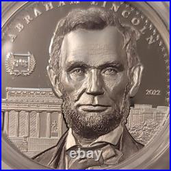 2022 Cook Islands S$5 Abraham Lincoln Ultra High Relief 1oz silver