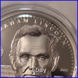 2022 Cook Islands S$5 Abraham Lincoln Ultra High Relief 1oz silver