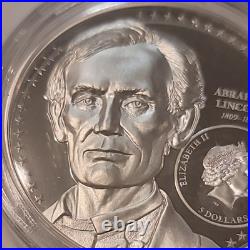 2022 Cook Islands S$5 Abraham Lincoln Ultra High Relief 1oz silver