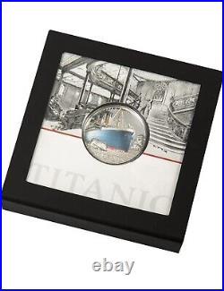 2022 Cook Islands Titanic Colorized UHR 1 oz. 999 Silver Proof Coin