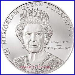 2022 In Memoriam Her Majesty Queen Elizabeth II 1 oz silver coin Cook Islands