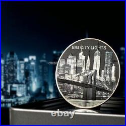 2022 New York Big City Lights 1 oz silver coin Cook Islands