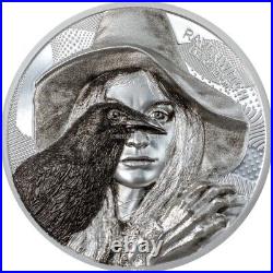 2022 Raven Witch Eye of Magic 2 oz silver coin Cook Islands