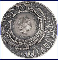 2022 Steampunk 3oz Silver Nautilus Coin $20 Cook Island 888 Minted