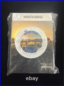 2022 U. S. State Animal Series $5 North Dakota Nokota Horse MS70 Cook Island