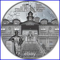 2023 2oz. 999 Black Silver Proof Cook Island The Stanley Ultra High Relief Coin