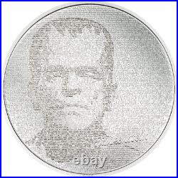 2023 $5 Cook Islands FRANKENSTEIN 1oz 999 SILVER Coin with Box, Capsule & COA