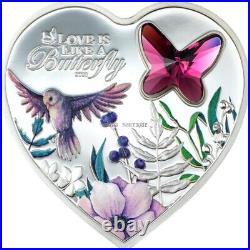 2023 Brilliant Love Butterfly silver coin Cook Islands