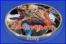 2023 COOK ISLANDS IRON MAIDEN TROOPER 1oz SILVER COLORIZED COIN LIMITED TO 1983