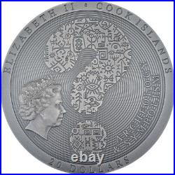 2023 Cook Isl. $20 Antikythera Mechanism 3oz Silver Coin