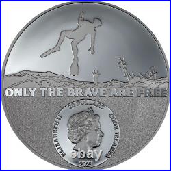 2023 Cook Island COAST GUARD REAL HEROES 3 oz Silver Coin