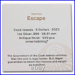 2023 Cook Islands 1 oz Antique Silver Escape SKU#273121