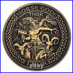 2023 Cook Islands 1 oz Gold Antique Norse Gods Thor SKU#260885