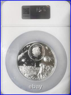 2023 Cook Islands $25 Time Flies / Voyagers 5oz Silver Perfect NGC PF70