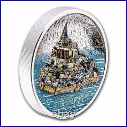 2023 Cook Islands 2 oz Silver Proof Mont Saint-Michel SKU#278989