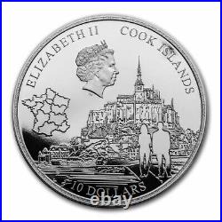 2023 Cook Islands 2 oz Silver Proof Mont Saint-Michel SKU#278989