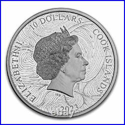 2023 Cook Islands 2 oz Silver Silverland The Wave Proof SKU#274713