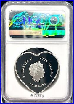 2023 Cook Islands $5 Brilliant Love Butterfly 20g Silver Coin NGC PF 70 UCAM