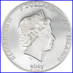 2023 Cook Islands, $5 Second Skin, 1oz Silver Coin