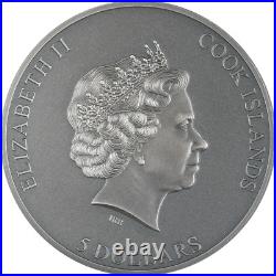 2023 Cook Islands $5 TRAPPED ESCAPE, 1oz 999 Silver Coin, with box and COA