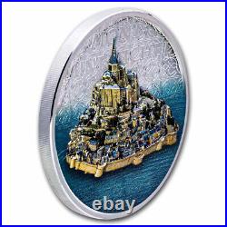 2023 Cook Islands 5 oz Silver Proof Mont Saint-Michel SKU#278991