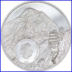 2023 Cook Islands First Ascent Mt. Everest 2oz Silver Proof Coin