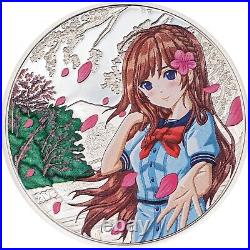 2023 Cook Islands Manga Four Seasons Spring 1 oz Silver Coin 999 Mintage