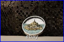 2023 Cook Islands Mont-Saint-Michel 2oz Silver Proof Coin