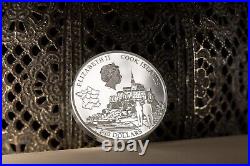 2023 Cook Islands Mont-Saint-Michel 2oz Silver Proof Coin