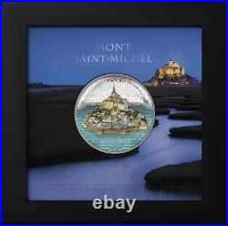 2023 Cook Islands Mont-Saint-Michel 2oz Silver Proof Coin