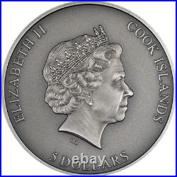 2023 Cook Islands Secret Heart 1oz Silver Antiqued Coin 2023 Cook Islands Secret Heart 1oz Silver Antiqued Coin