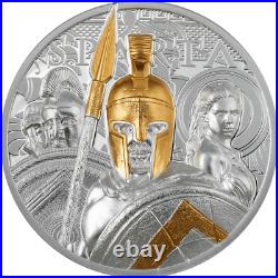 2023 Cook Islands Sparta 3oz 999 Silver Proof Coin Mintage 888 SOLD OUT