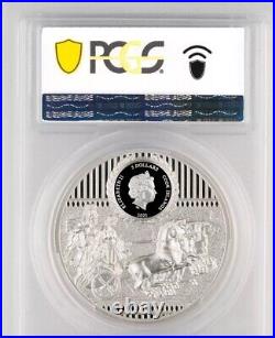 2023 Cook Islands Sparta High Relief Silver Coin PCGS PR70DCAM First Day Iss
