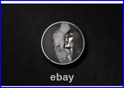 2023 Cook Islands Trapped Escape 1 oz Silver Antiqued Coin Mintage 999 NEW