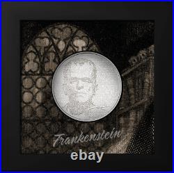 2023 Cook Islands Typefaces Frankenstein 1oz Silver Proof Coin with mintage 1818