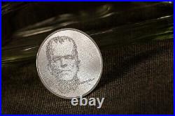 2023 Cook Islands Typefaces Frankenstein 1oz Silver Proof Coin with mintage 1818
