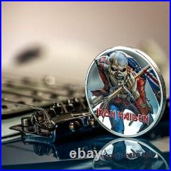 2023 Eddie the Trooper Iron Maiden 1 oz proof silver coin Cook Islands