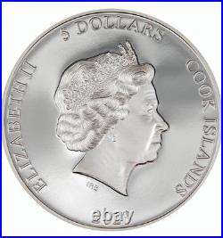 2023 Second skin 1 oz PROOF silver coin Cook Islands WithCOA & BOX