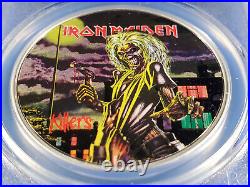 2024 COOK ISLANDS IRON MAIDEN KILLERS COLORIZED 1oz FINE SILVER COIN FIRST DAY